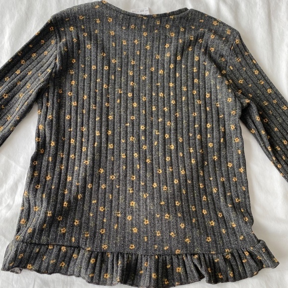 Zara Girls Floral Top Size 4-5 Years - Picture 5 of 5